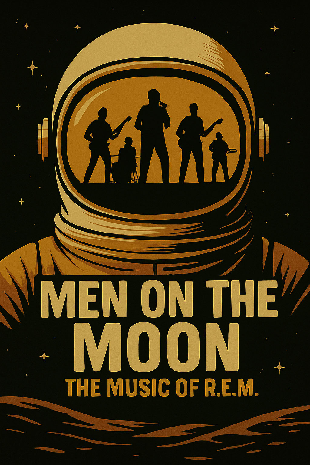 REM Tribute, men on the moon Chicago
